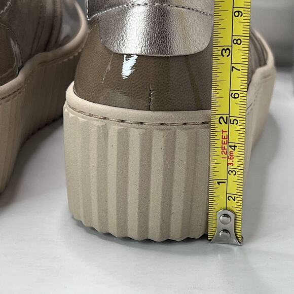 Gabor 53.203.14 Patent Leather/Suede Sneakers Lace-Up Metallic/Tan Women 9 NWB - Picture 8 of 13